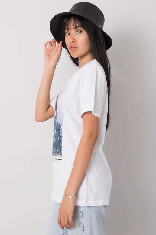 Bílé tričko s potiskem Kemmy Bílé tričko s potiskem Kemmy