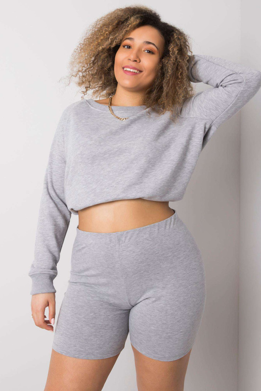 Šortky Alessia Cotton Grey Plus Size