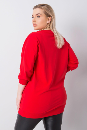 Červená nadměrná halenka s... 2