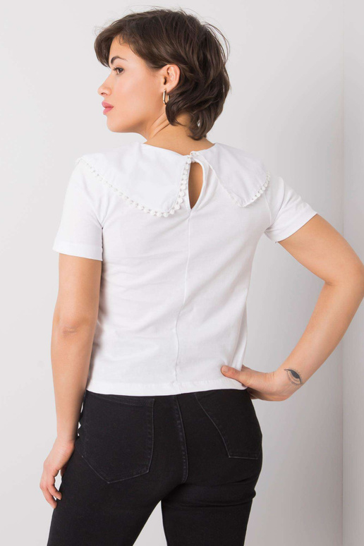 Bílá halenka s límečkem Kaysie RUE PARIS Bílá halenka s límečkem Kaysie RUE PARIS