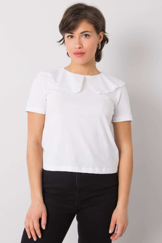 Bílá halenka s límečkem Kaysie RUE PARIS Bílá halenka s límečkem Kaysie RUE PARIS