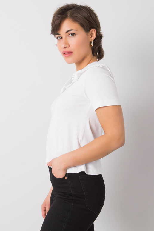 Bílá halenka s límečkem Kaysie RUE PARIS Bílá halenka s límečkem Kaysie RUE PARIS