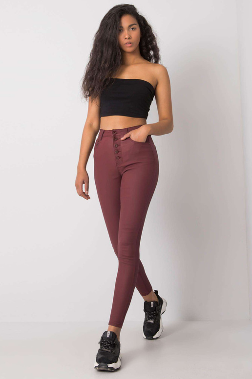 Mckenzieho kaštanové voskované kalhoty