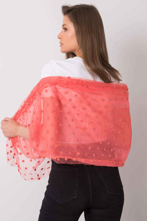 Korálový šátek v hrášku