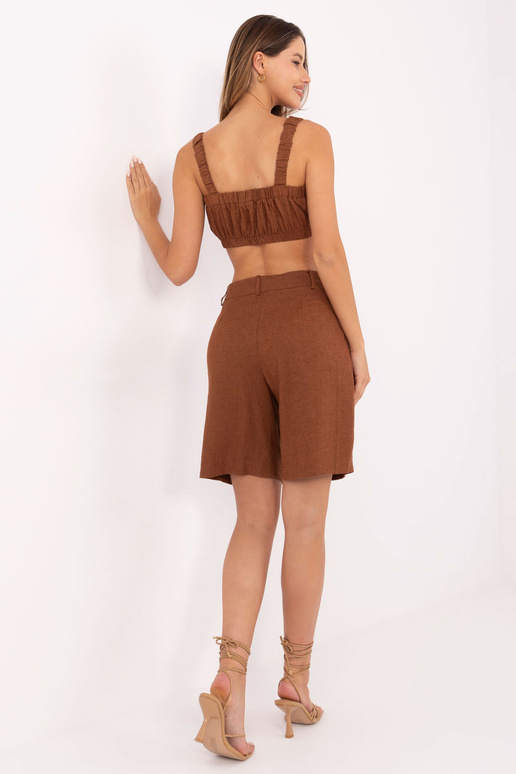 Hnědý ležérní komplet Suzzy RUE PARIS