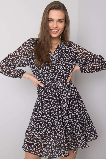 Černé šaty s volánem Eunika... 2