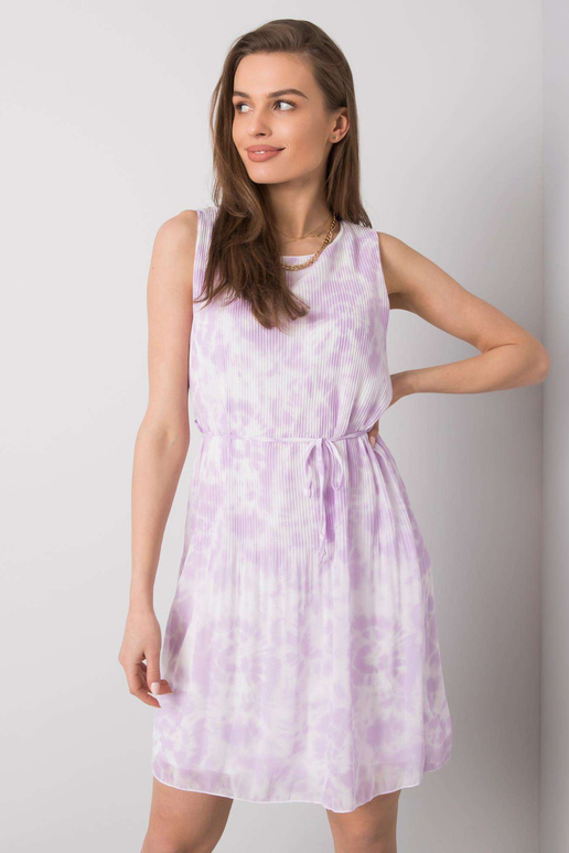 Světle fialové kravatové šaty Marina...