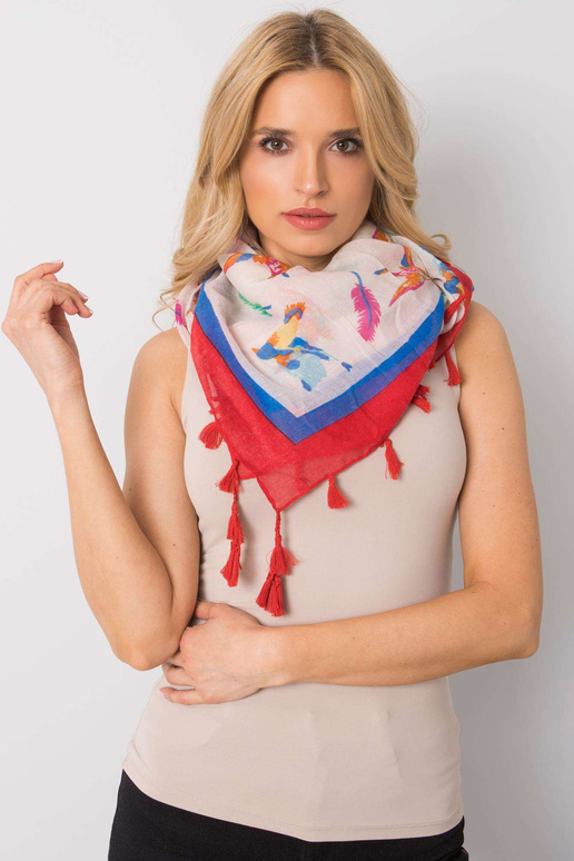 Béžová dámská zavinovačka s potiskem