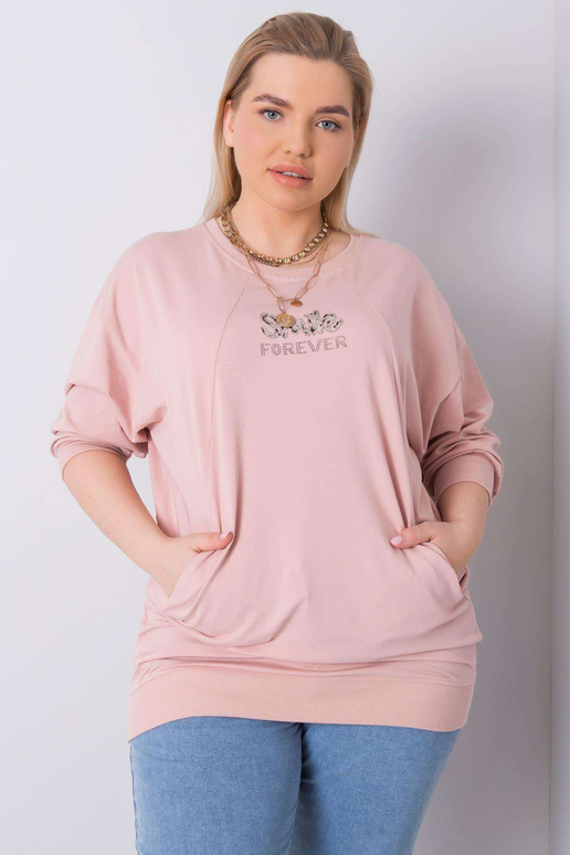 Špinavě růžová halenka větší...