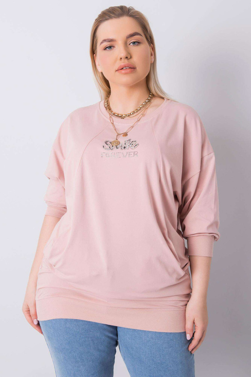 Špinavě růžová halenka větší...