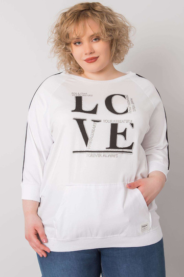 Bílá nadměrná halenka s...