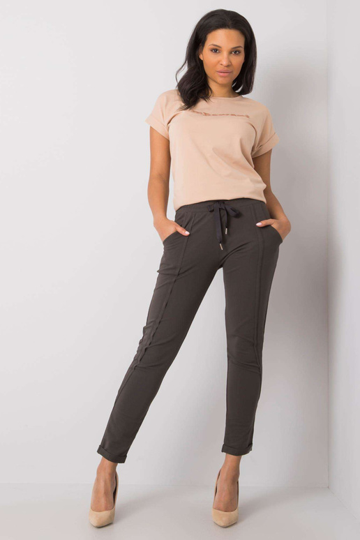 Tmavé khaki tepláky Hadley