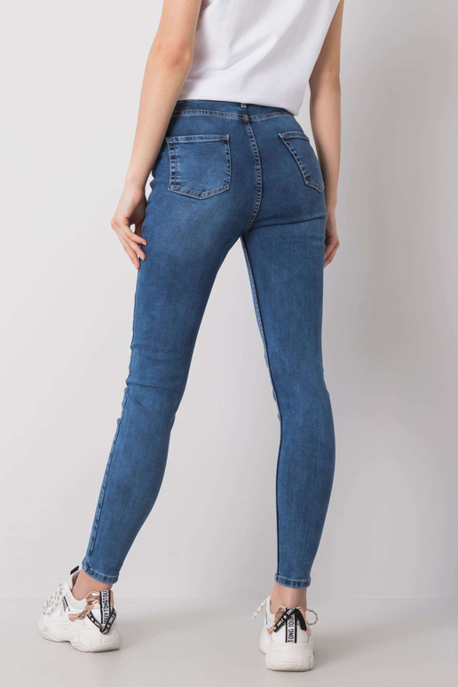 Modré vypasované džíny Alis RUE PARIS