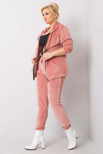 Špinavě růžový velurový set... 2