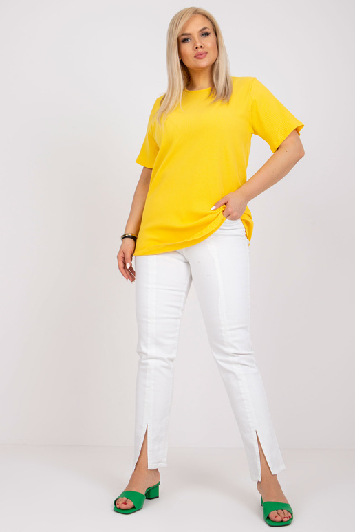 Žlutá halenka větší velikosti z...