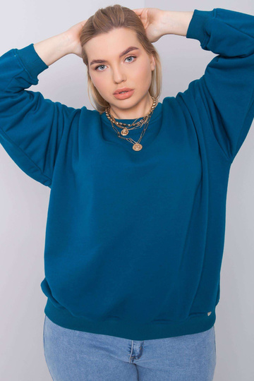 Mischa plus size mořská mikina