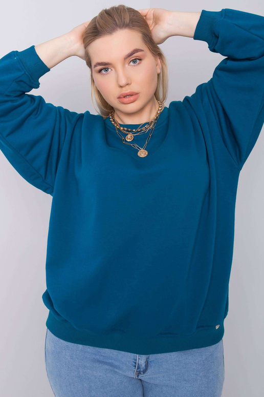 Mischa plus size mořská mikina