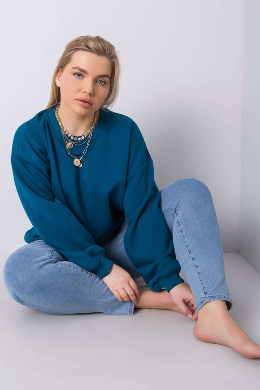 Mischa plus size mořská mikina