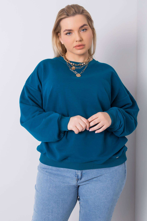 Mischa plus size mořská mikina