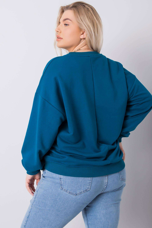 Mischa plus size mořská mikina