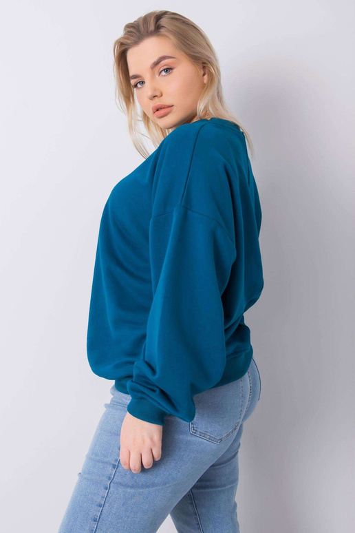 Mischa plus size mořská mikina