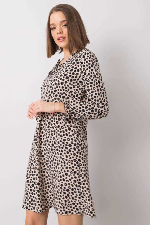 Světle béžové šaty Farrah RUE PARIS