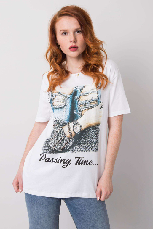 Bílé dámské tričko s nášivkou Blanche Bílé dámské tričko s nášivkou Blanche