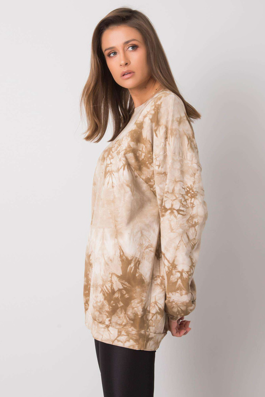 Béžová mikina Romily bez kapuce