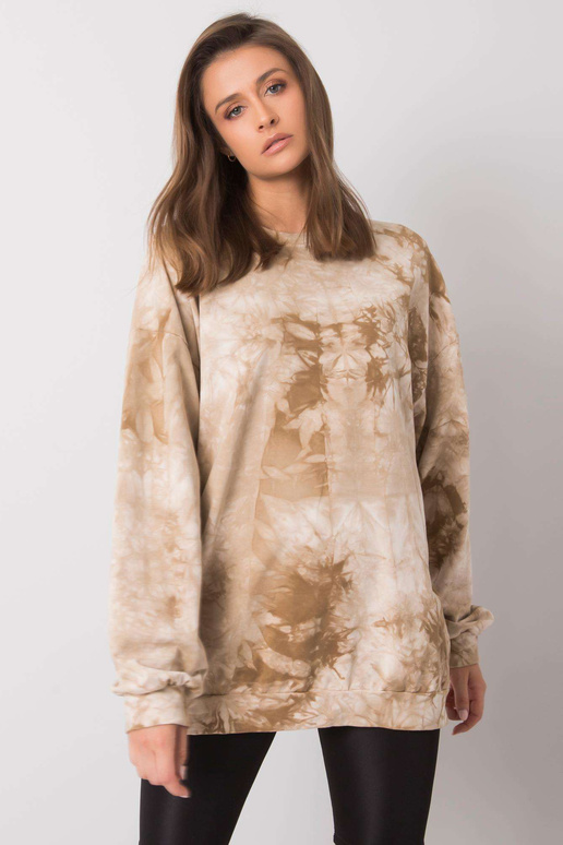 Béžová mikina Romily bez kapuce