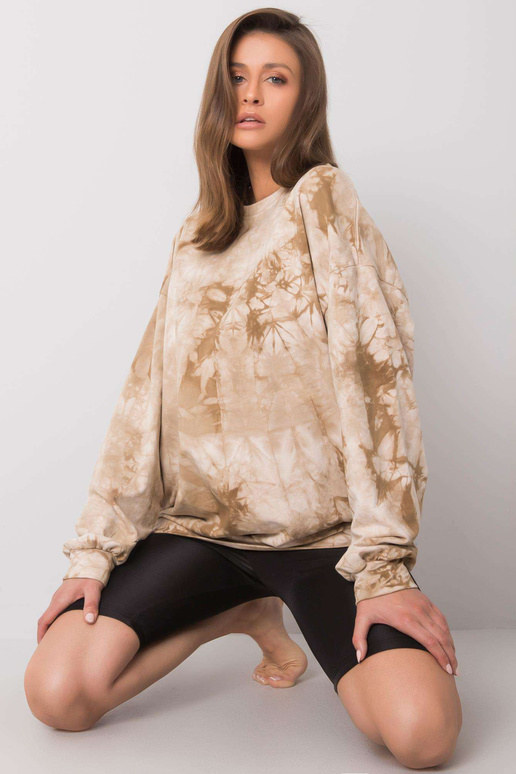 Béžová mikina Romily bez kapuce