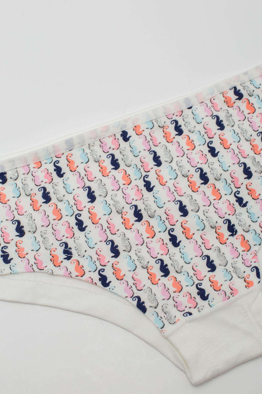 Bílé bavlněné kalhotky