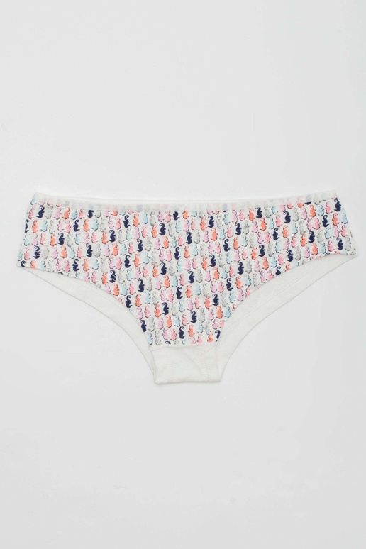 Bílé bavlněné kalhotky