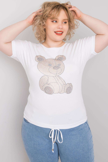 Bílá nadměrná halenka s...