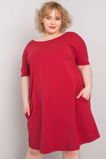 Vínové šaty Bellamy Plus Size
