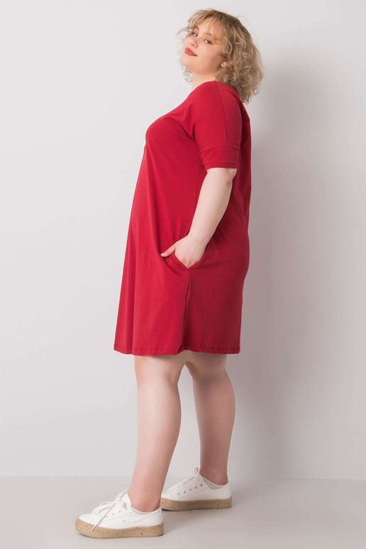 Vínové šaty Bellamy Plus Size