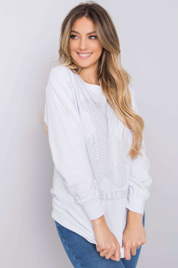 Bílá mikina s nášivkou Darla 2