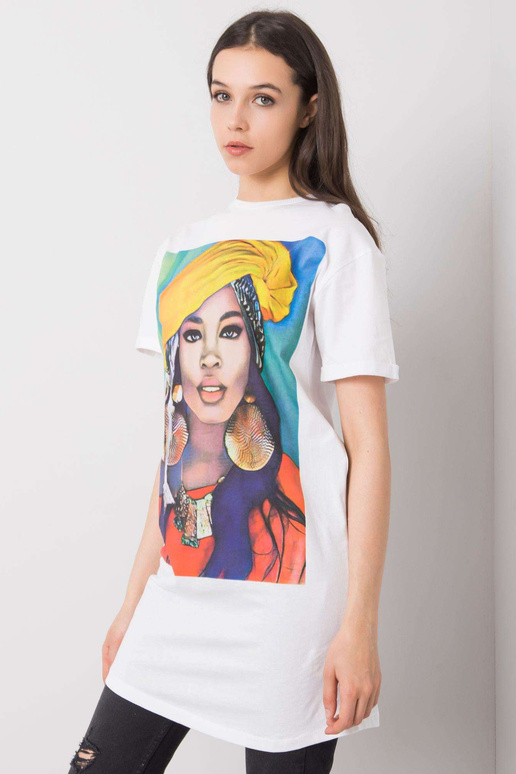 Bílá tunika s potiskem Dorothea SUBLEVEL