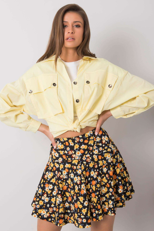 Žlutá košile s kapsami Elora RUE PARIS