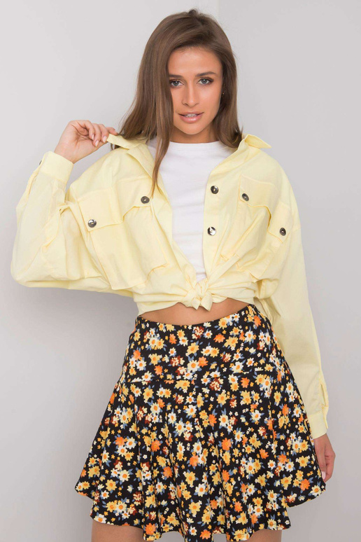 Žlutá košile s kapsami Elora RUE PARIS