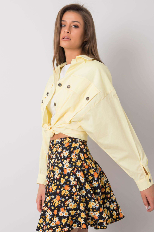 Žlutá košile s kapsami Elora RUE PARIS