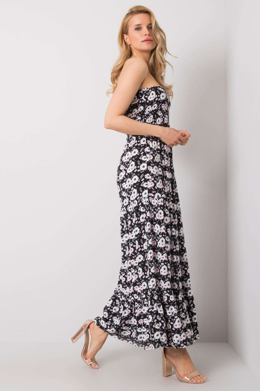 Černé květinové šaty Nancey FRESH MADE