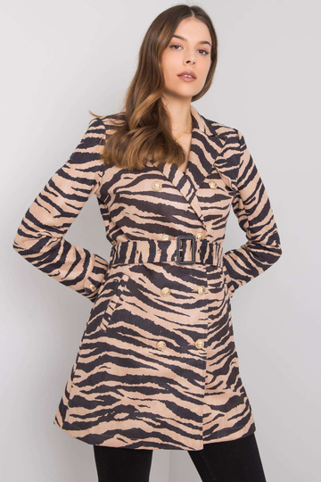 Béžově černý dámský kabát... 2