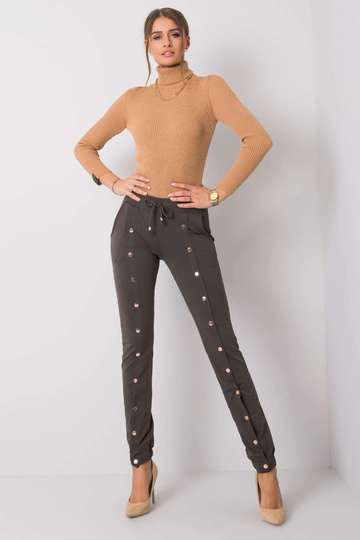 Tmavé khaki kalhoty Limma 2