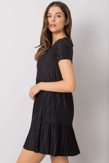 Černé plisované šaty Yazmin...