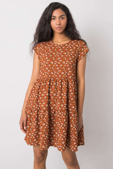 Hnědé oversized šaty Eve...