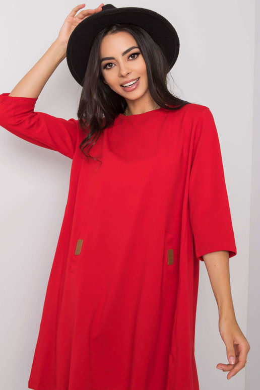 Neformální červené šaty Dalenne