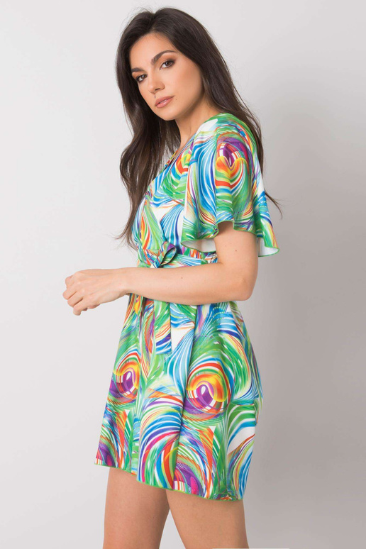 Bílá kombinéza s barevnými vzory od... Bílá kombinéza s barevnými vzory od...