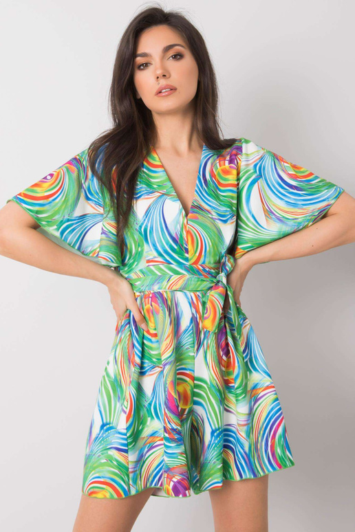 Bílá kombinéza s barevnými vzory od... Bílá kombinéza s barevnými vzory od...