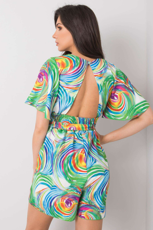 Bílá kombinéza s barevnými vzory od... Bílá kombinéza s barevnými vzory od...