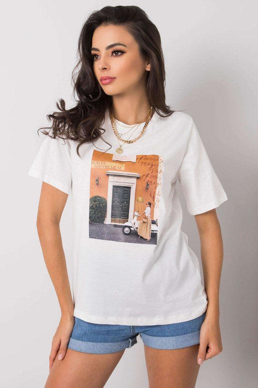 Bílé tričko s potiskem Gloria Bílé tričko s potiskem Gloria